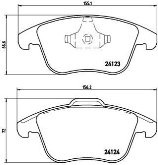Гальмівні колодки тюнінгові BREMBO P44020X