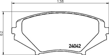 Колодки гальмівні дискові BREMBO P49034 (фото 1)