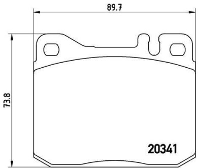 Гальмівні колодки дискові BREMBO P50004
