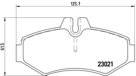 Комплект гальмівних колодок BREMBO P50020