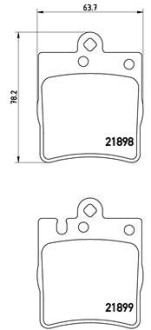 Гальмівні колодки дискові BREMBO P50 033 (фото 1)