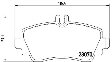 Фото гальмівні колодки дискові BREMBO P50036 Гальмівні колодки дискові BREMBO P50036