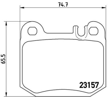 Гальмівні колодки дискові BREMBO P50 043