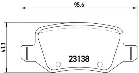 Комплект гальмівних колодок BREMBO P50058