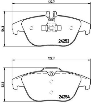 Гальмівні колодки дискові BREMBO P50 068