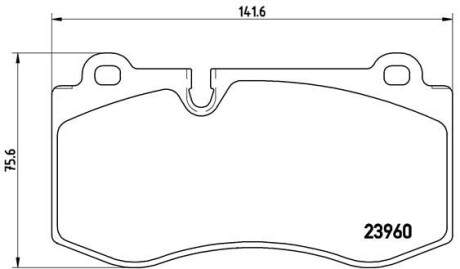 Гальмівні колодки тюнінгові BREMBO P50074X