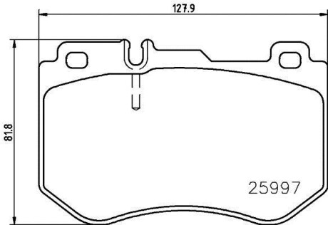 Комплект гальмівних колодок BREMBO P50123