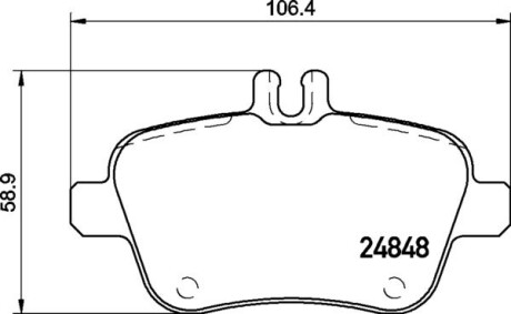 Комплект гальмівних колодок BREMBO P50135