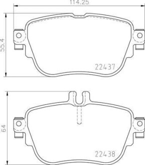Комплект гальмівних колодок BREMBO P50136