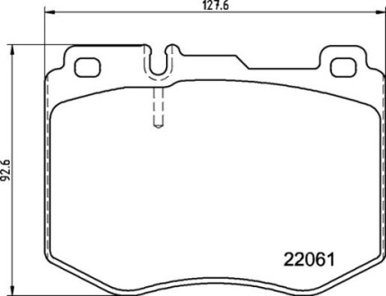 Комплект гальмівних колодок BREMBO P50145