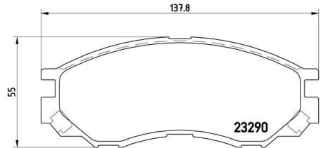 Гальмівні колодки дискові BREMBO P54020
