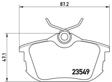 Гальмівні колодки дискові BREMBO P54 023 (фото 1)