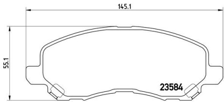 Гальмівні колодки тюнінгові BREMBO P54030X