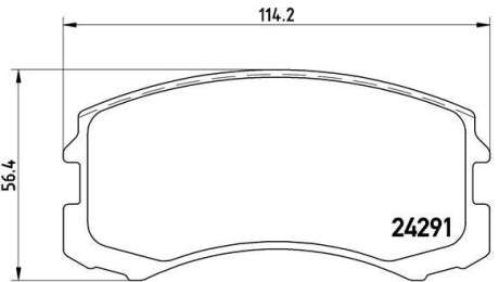 Гальмівні колодки дискові BREMBO P54041