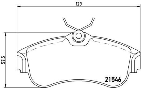 Фото гальмівні колодки дискові BREMBO P56022 Гальмівні колодки дискові BREMBO P56022