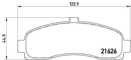 Гальмівні колодки дискові BREMBO P56031