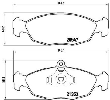 Гальмівні колодки дискові BREMBO P59011