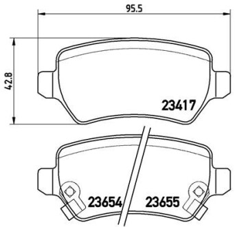 Гальмівні колодки тюнінгові BREMBO P59038X