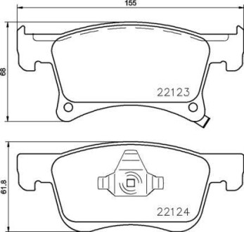 Гальмівні колодки дискові BREMBO P59083