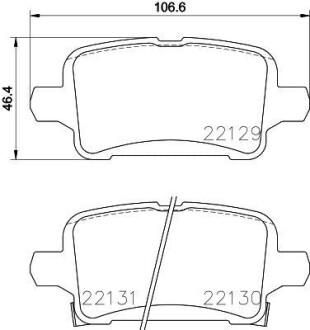 Комплект гальмівних колодок BREMBO P59090