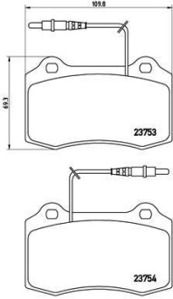 Гальмівні колодки дискові BREMBO P61064