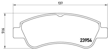 Гальмівні колодки дискові BREMBO P61 066 (фото 1)