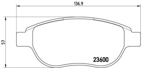 Гальмівні колодки дискові BREMBO P61 068 (фото 1)