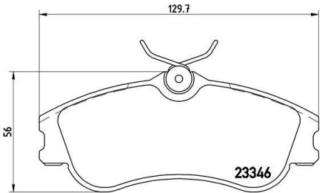 Гальмівні колодки дискові BREMBO P61069