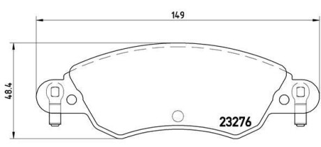 Фото гальмівні колодки дискові BREMBO P61070 Гальмівні колодки дискові BREMBO P61070