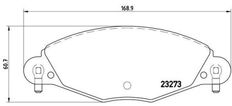 Гальмівні колодки дискові BREMBO P61072