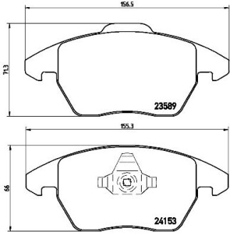 Гальмівні колодки тюнінгові BREMBO P61076X