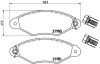 Комплект гальмівних колодок BREMBO P61098 (фото 1)
