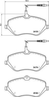 Комплект гальмівних колодок BREMBO P61119