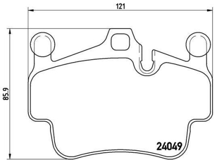 Гальмівні колодки дискові BREMBO P65014