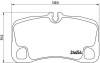 Комплект гальмівних колодок BREMBO P65022 (фото 1)