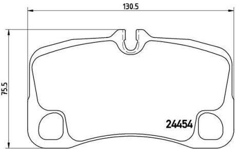 Комплект гальмівних колодок BREMBO P65022