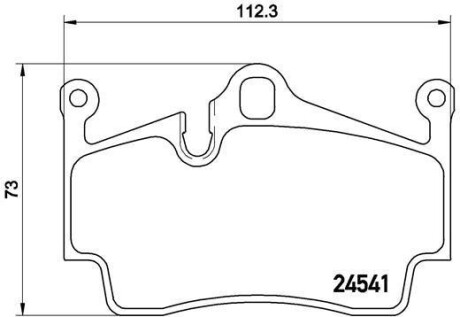 Гальмівні колодки дискові BREMBO P65028