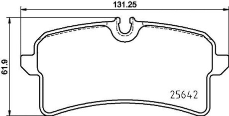 Комплект гальмівних колодок BREMBO P65040
