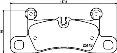 Комплект гальмівних колодок BREMBO P65042