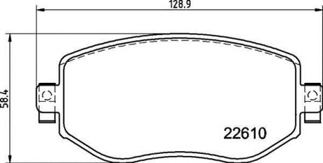 Комплект гальмівних колодок BREMBO P68068