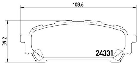 Гальмівні колодки дискові BREMBO P78 014