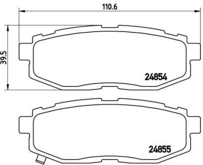 Гальмівні колодки дискові BREMBO P78 018