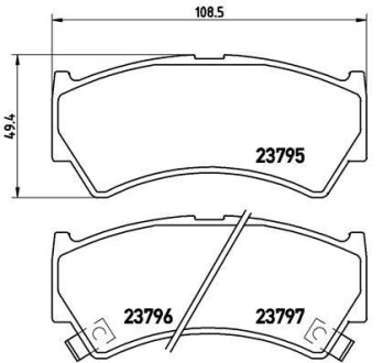 Гальмівні колодки дискові BREMBO P79013