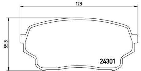 Гальмівні колодки дискові BREMBO P79019