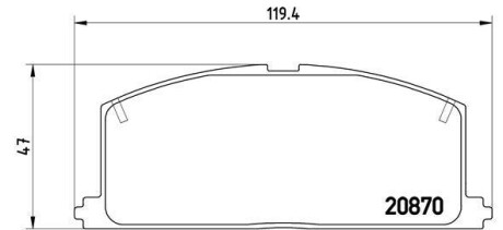 Фото гальмівні колодки дискові BREMBO P83011 Гальмівні колодки дискові BREMBO P83011
