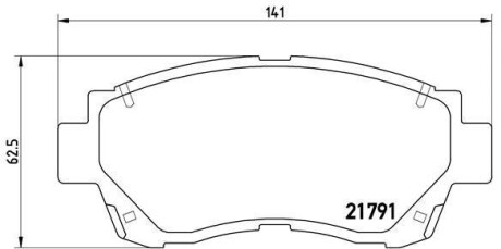 Гальмівні колодки дискові BREMBO P83027