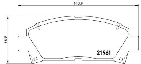 Гальмівні колодки дискові BREMBO P83028