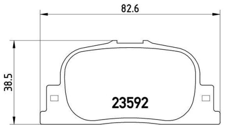 Комплект гальмівних колодок BREMBO P83063