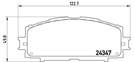 Фото гальмівні колодки дискові BREMBO P83086 Гальмівні колодки дискові BREMBO P83086