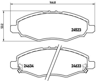 Гальмівні колодки дискові BREMBO P83094